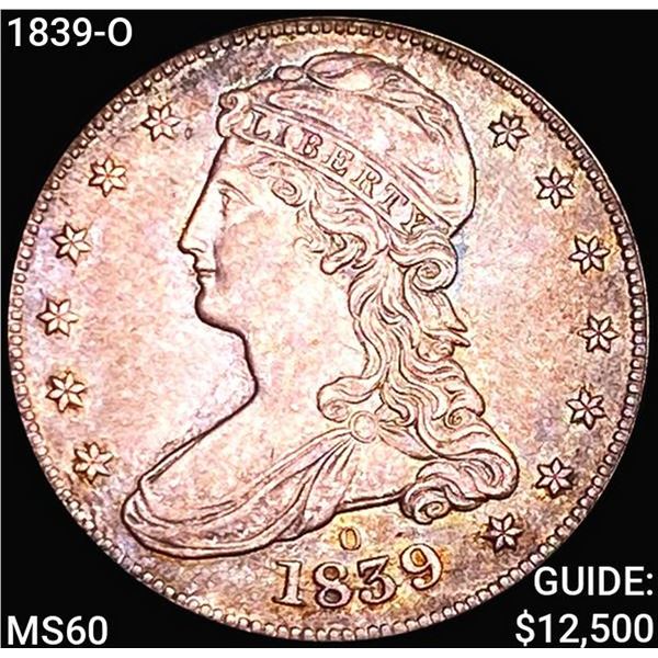 1839-O Capped Bust Half Dollar UNCIRCULATED