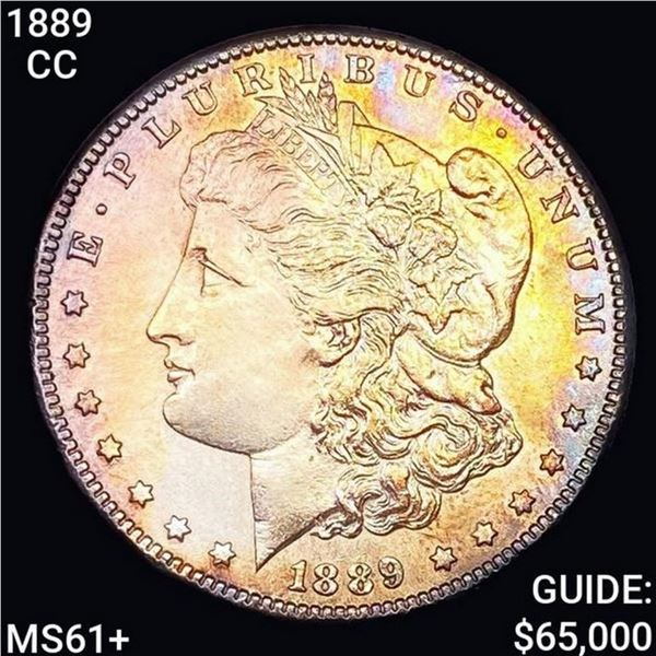 1889-CC Morgan Silver Dollar UNCIRCULATED +