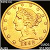 Image 1 : 1892-CC $5 Gold Half Eagle HIGH GRADE