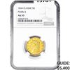 Image 1 : 1834 $5 Gold Half Eagle NGC AU55 Plain 4