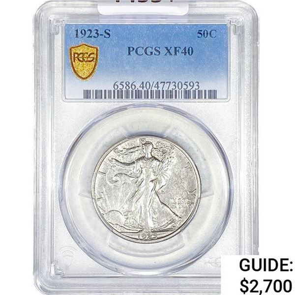 1923-S Walking Liberty Half Dollar PCGS XF40
