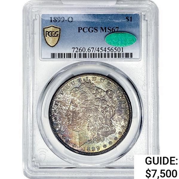 1899-O CAC Morgan Silver Dollar PCGS MS67