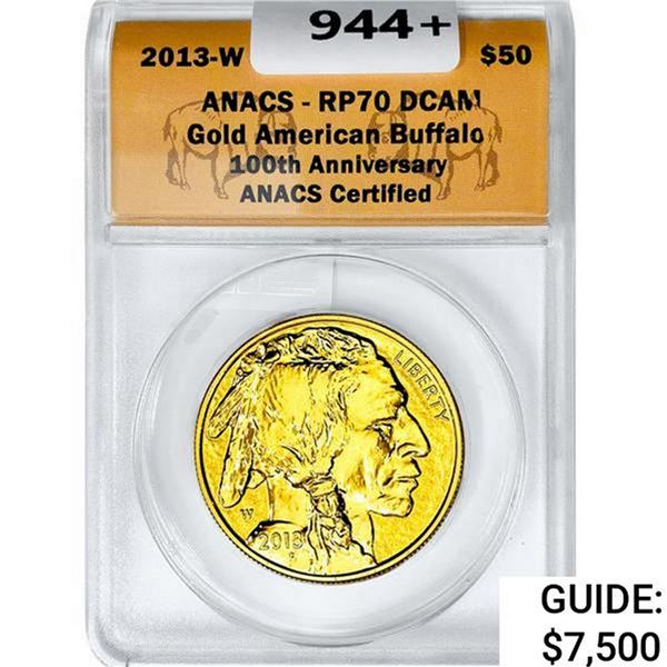 2013-W Buffalo 1oz Gold $50 ANACS RP70 DCAM