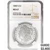 Image 1 : 1880-S Morgan Silver Dollar NGC MS67