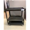 Image 2 : METAL 3 TIER MOBILE WORK CART - APPROX. 2 1/2FT ACROSS X 1 1/2FT WIDE X 3FT HIGH
