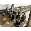 Image 2 : GROUP OF (8) BT 40 TOOL HOLDERS - SOME W/ASSORTED TOOLS