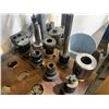 Image 2 : GROUP OF (8) BT 40 TOOL HOLDERS - SOME W/ASSORTED TOOLS