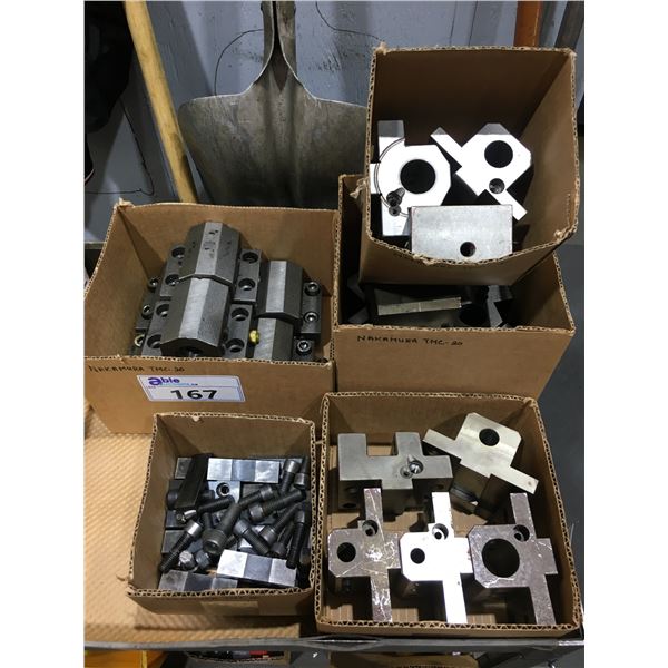 LARGE GROUP OF CNC LATHE TOOLING BLOCKS - APPROX 16