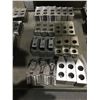 Image 2 : GROUP OF 8 SOFT JAWS SETS FOR CNC 8" LATHE CHUCK SERRATION 1.5MM X 60 DEGREES