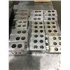 Image 2 : GROUP OF 9 SOFT JAWS SETS FOR CNC 8" LATHE CHUCK SERRATION 1.5MM X 60 DEGREES   SETS