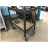 Image 2 : MOBILE METAL WORK CART - APPROX. 2 1/2FT ACROSS X 1 1/2FT WIDE X 3FT HIGH