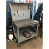 Image 2 : METAL & WOOD SHOP WORKBENCH -APPROX. 3FT ACROSS X 2 1/4FT WIDE X 5 1/4FT HIGH