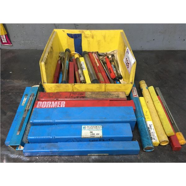 GROUP OF STRAIGHT FLUTE REAMERS - APPROX. 40