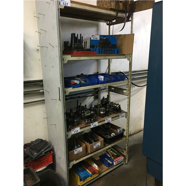 *LD* METAL SHELF RACKING UNIT - APPROX. 3 1/4FT ACROSS X 1 1/2FT WIDE X 7FT HIGH