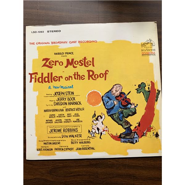 Zero Mostel In Fiddler On The Roof (The Original Broadway Cast ...