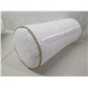 Image 3 : Qty 2 New Cylinder Bolster Pillows w/ Removable Cases 8" Dia, 21"H