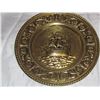 Image 1 : Round Brass Plate - Pirate Ship