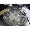 Image 1 : Crystal Punch Bowl with Cups