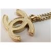 Image 6 : Chanel Vintage Gold-tone Metal Large Size CC Logo Chain Necklace