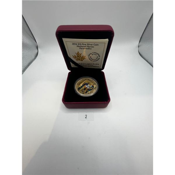 2016 $15 99.99% Fine Silver Coin 23.17g