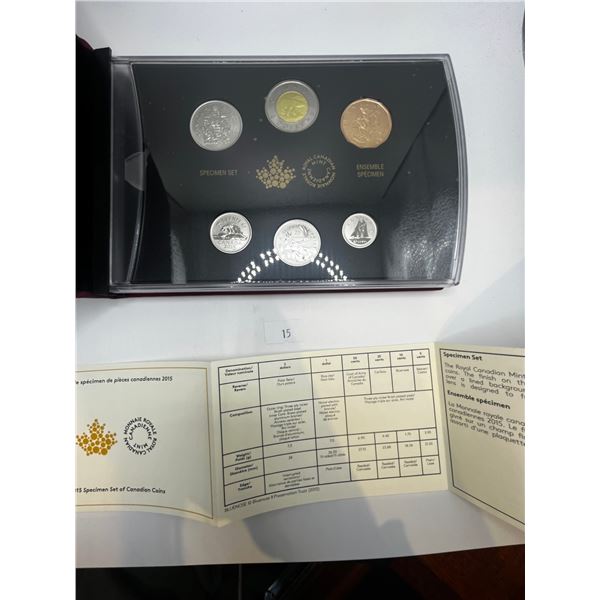 2015 Canada Blue Jay 6-coin Specimen Set