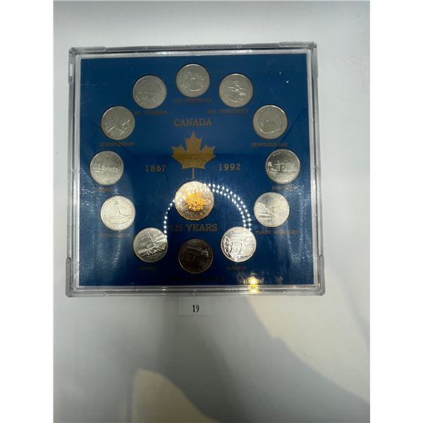1992 Canada 125th Anniversary 13-Coin Set .925 Sterling