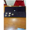 Image 1 : Dark Brown Coin Case with 5 Plastic Coin Cases