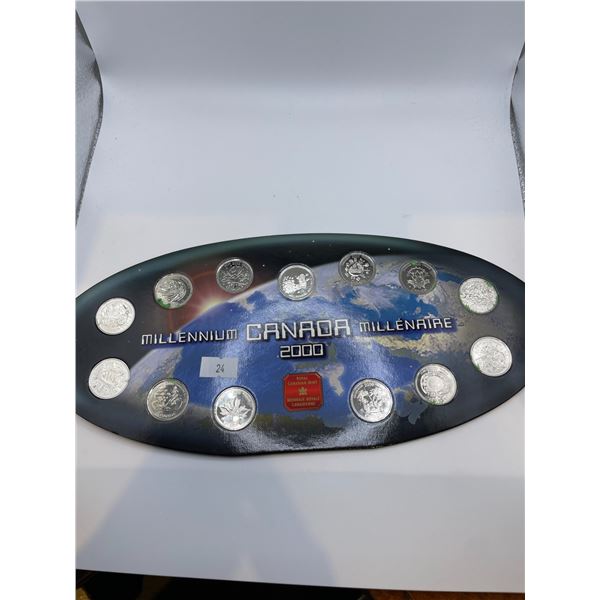 2000 Millennium Canadian Quarter Set