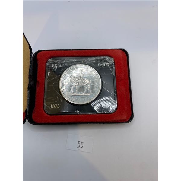 1873-1973 RCMP Canadian Dollar 23.3g 50% Silver
