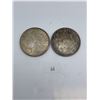 Image 1 : 2x 1921D American Morgan Dollar 53.46g 90% Silver