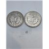Image 2 : 2x 1921 American Morgan Dollar 53.46g 90% Silver