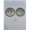 Image 1 : 1900 & 1921 American Morgan Dollar 53.46g 90% Silver
