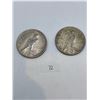 Image 2 : 2x 1923D American Peace Dollar 53.46g 90% Silver