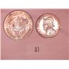 Image 1 : 1953 Silver Panama Half Balboa and Quarter Balboa