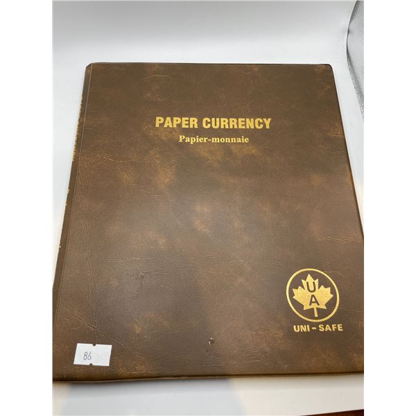 Empty Paper Currency Book