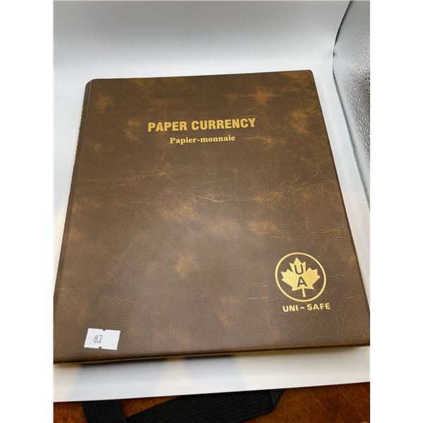 Empty Paper Currency Book