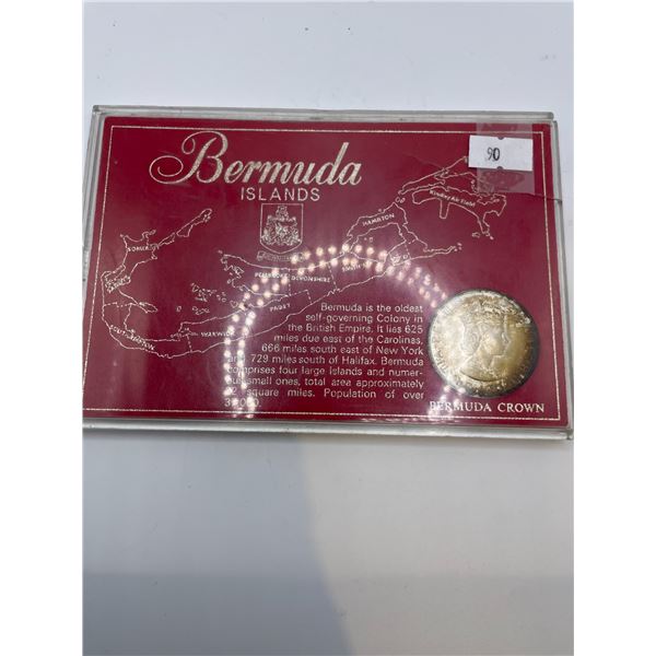 1964 Bermuda Islands One Crown 22.62g 50% Silver