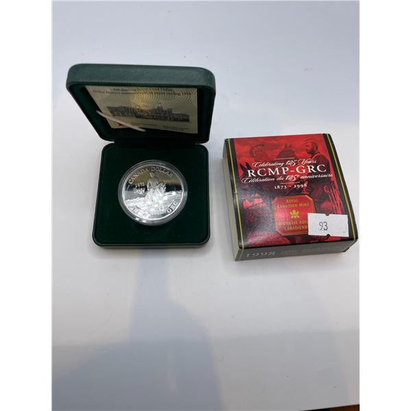 1998 RCMP Dollar 25.175g 925 Silver