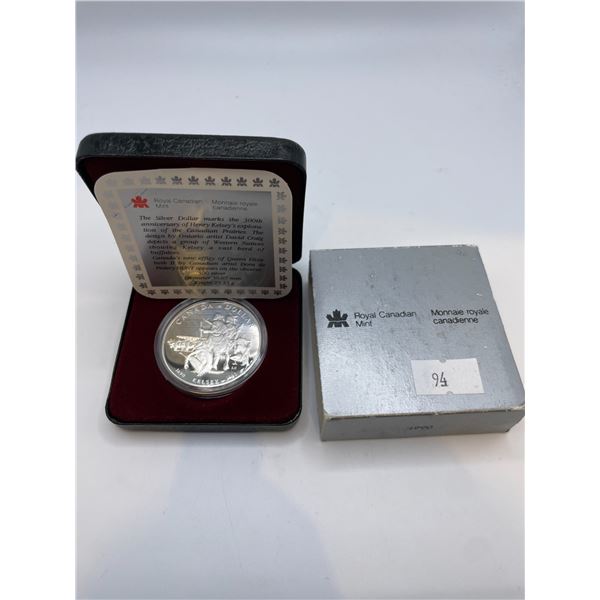 1690-1990 Kelsey Canadian Dollar 23.33g 50% Silver