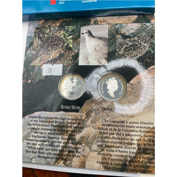 Canada On the Wing- Birds of Canada 4x 50 Cent Pieces 37.2g 50% Silver