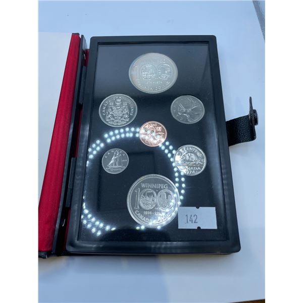 1974 Canadian Double Dollar Set 23.33g 50% Silver