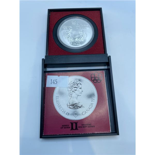 1976 Montreal Olympic $5 Coin 24.3g  .78 toz .925 Silver