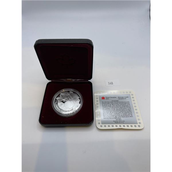 1996 McIntosh Canadian Dollar 25.175g 925 Silver