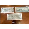 Image 2 : 3x Canadian 1967 $1 Bills