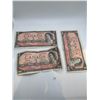 Image 1 : 3x Canadian 1954 Modified Portrait $2 Bills