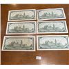 Image 2 : 6x Canadian 1867-1967 $1 Bills
