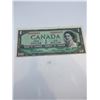 Image 1 : Canadian 1954 $1 Bill Replacement Note, Low Serial Number