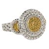 Image 2 : Natural yellow diamond Ring - Size 6 - retail appraisal value $650 USD (w/ Certificate Of Authentici