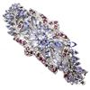 Image 1 : Unheated Oval Tanzanite & Sapphire - 4 x 3mm, Bangle 2" - retail appraisal value $3,200.00 USD (w/ C