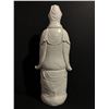 Image 2 : Antique Blanc De Chine Guan Yin statue - approx. 29in tall x 11in wide